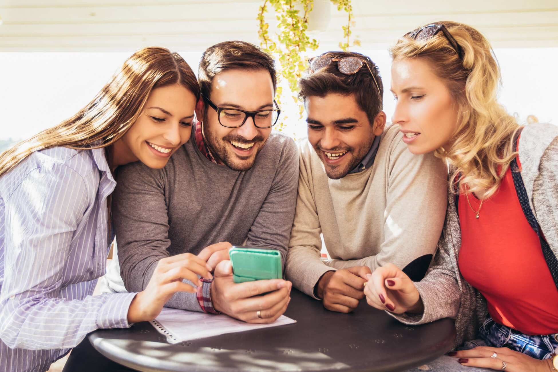 Group of recipients of related social media advertising